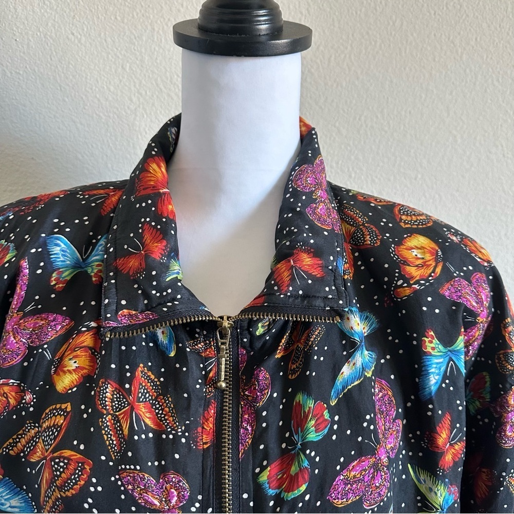 EVR vintage women’s butterfly windbreaker jacket - Picture 13 of 13